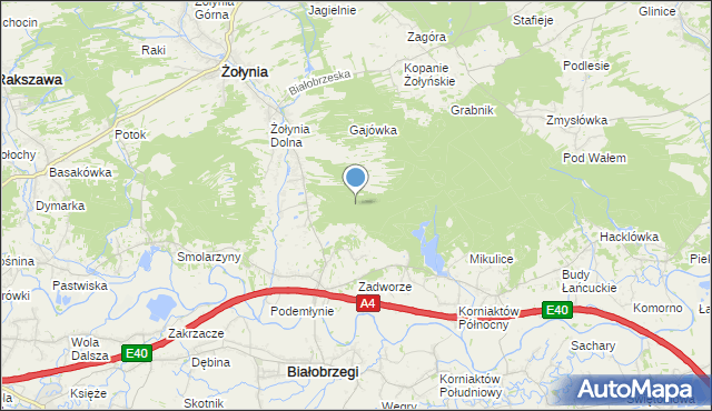 mapa Góra Pod Michałkiem, Góra Pod Michałkiem na mapie Targeo